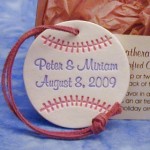 Baseball Wedding Favor Ornament
