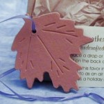 fall leaf wedding favor