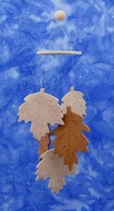 fall leaf wedding favor chime