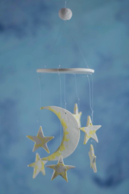moon and star wind chime wedding favor