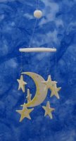 moon & star wind chime wedding favors