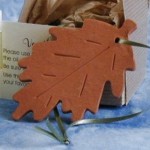 oak leaf wedding favor ornament