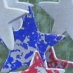 patriotic star wind chime