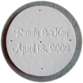 personalized porcelain wedding chime top