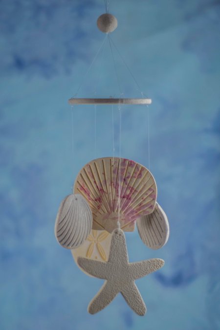 sea shell wind chime wedding favors