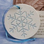 snowflake wedding favor ornament