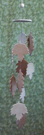 fall leaf wind chimes