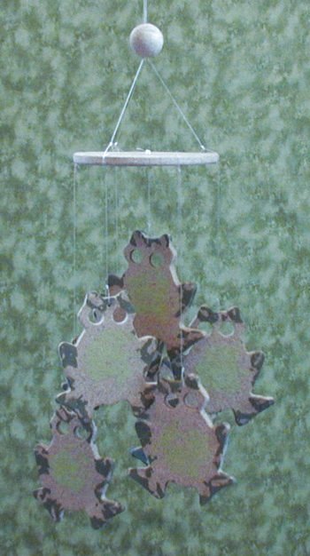 frog wind chime