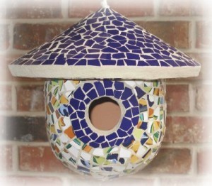 mosaic bird feeder